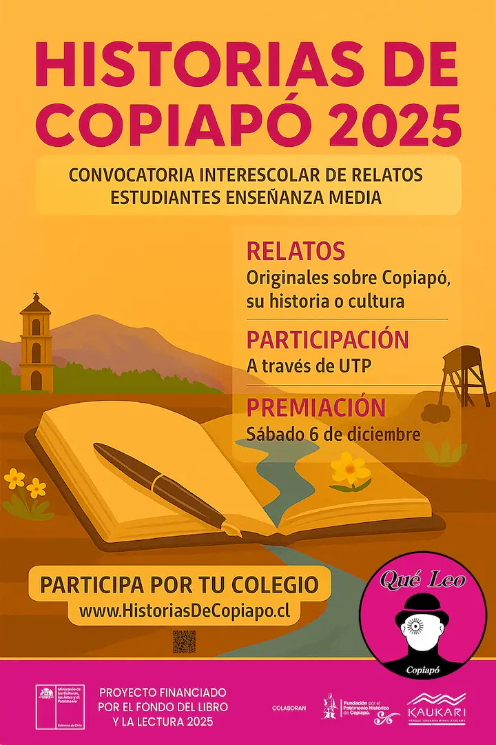 Afiche convocatoria Historias de Copiapó 2025